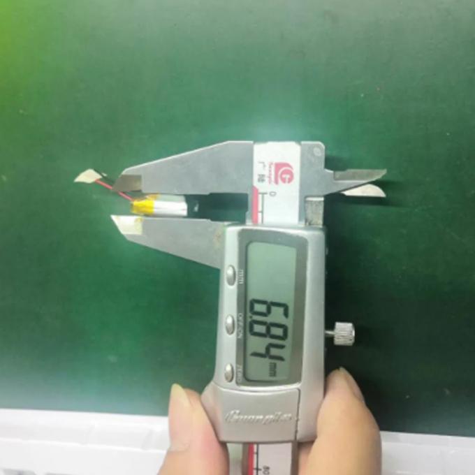 3.7V 105mAh Li‑ion Pouch Cell 681215 battery view 3