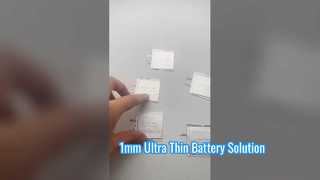 1mm Ultra Thin Lipo Battery 100mAh for Compact Electronics